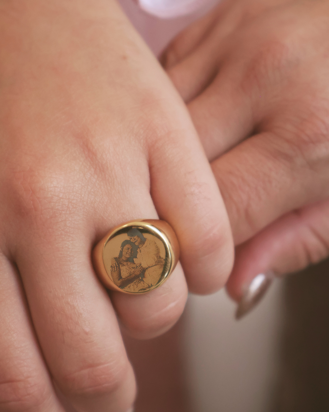 Photo Engraved Ring