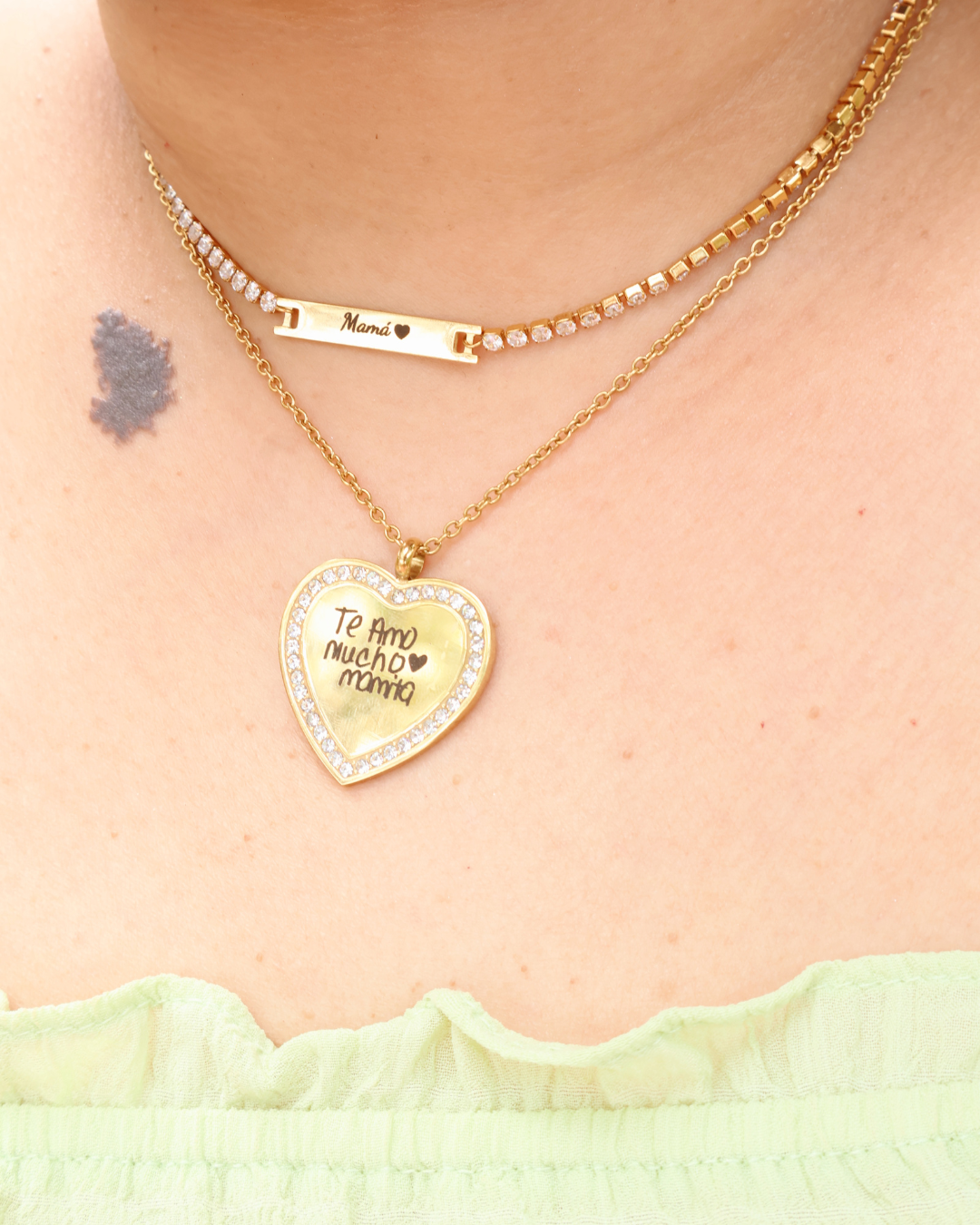 Mi Huella en Tu Corazón- Necklace (ESCRITURA A MANO)