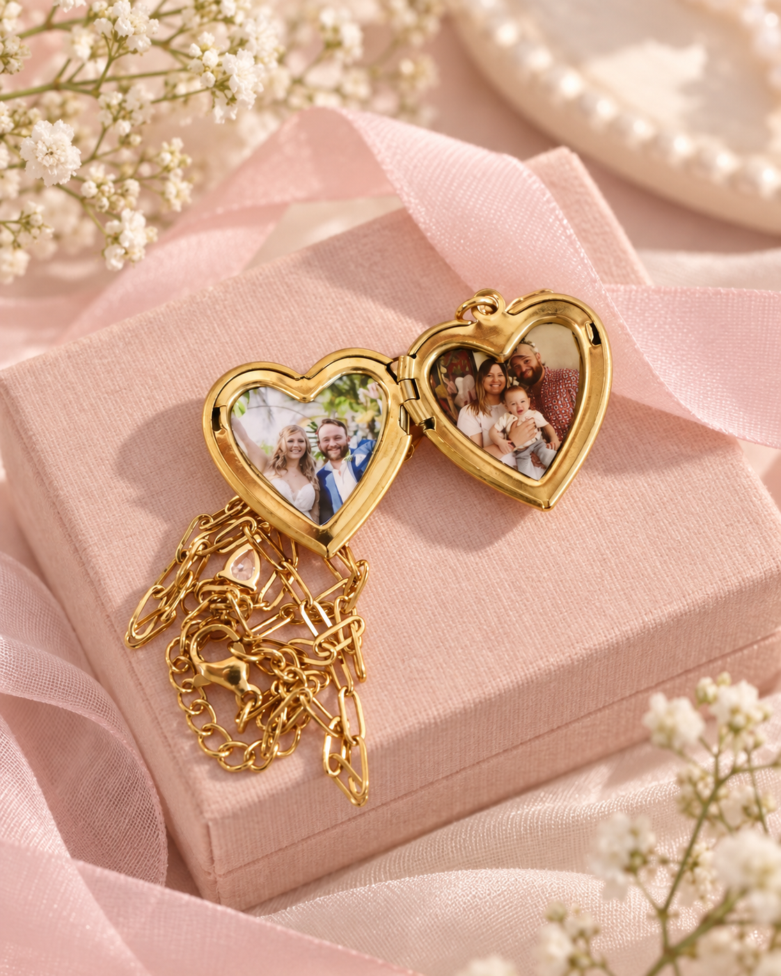 Pearl Photo Necklace