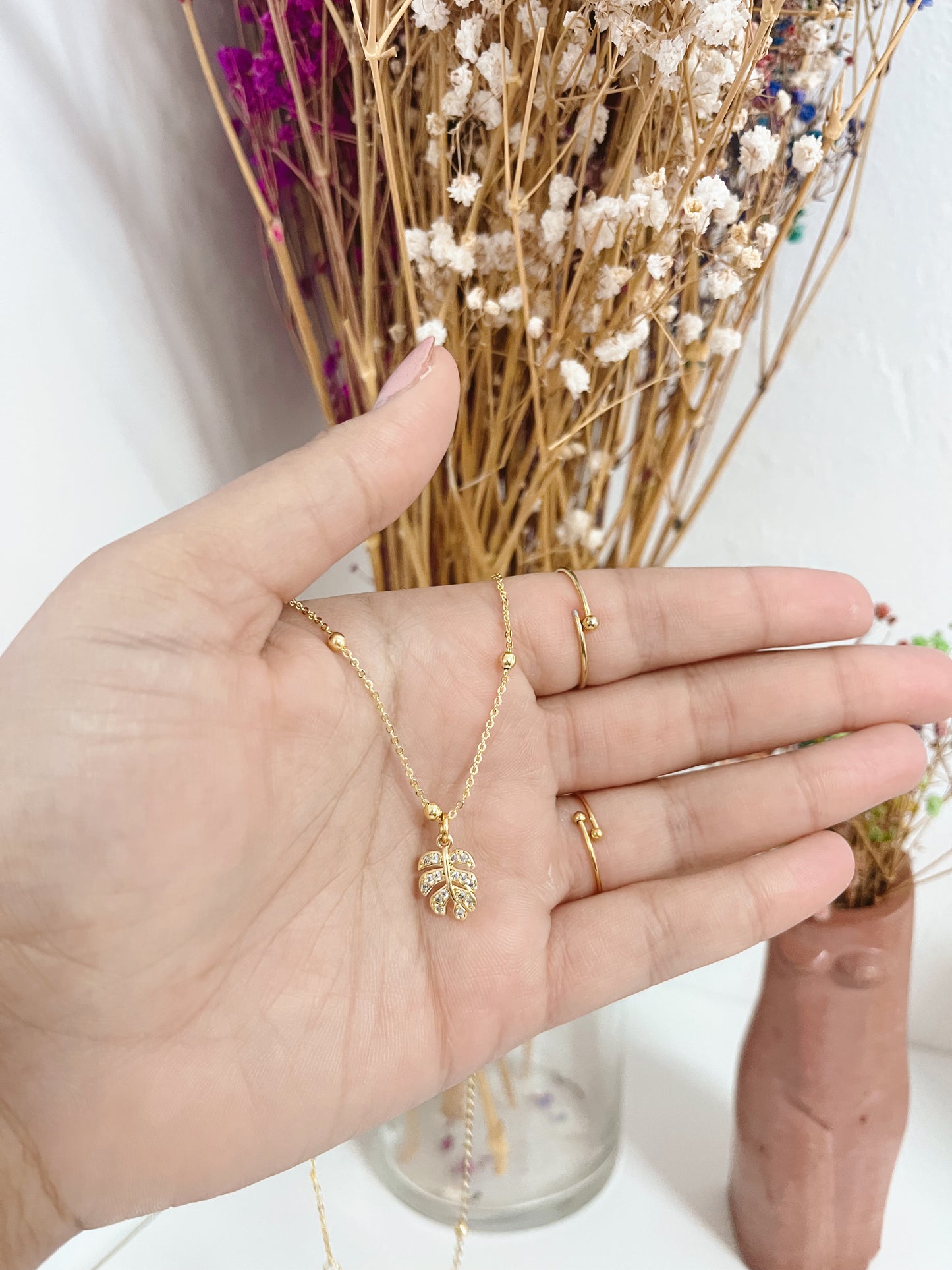 Monstera Necklaces