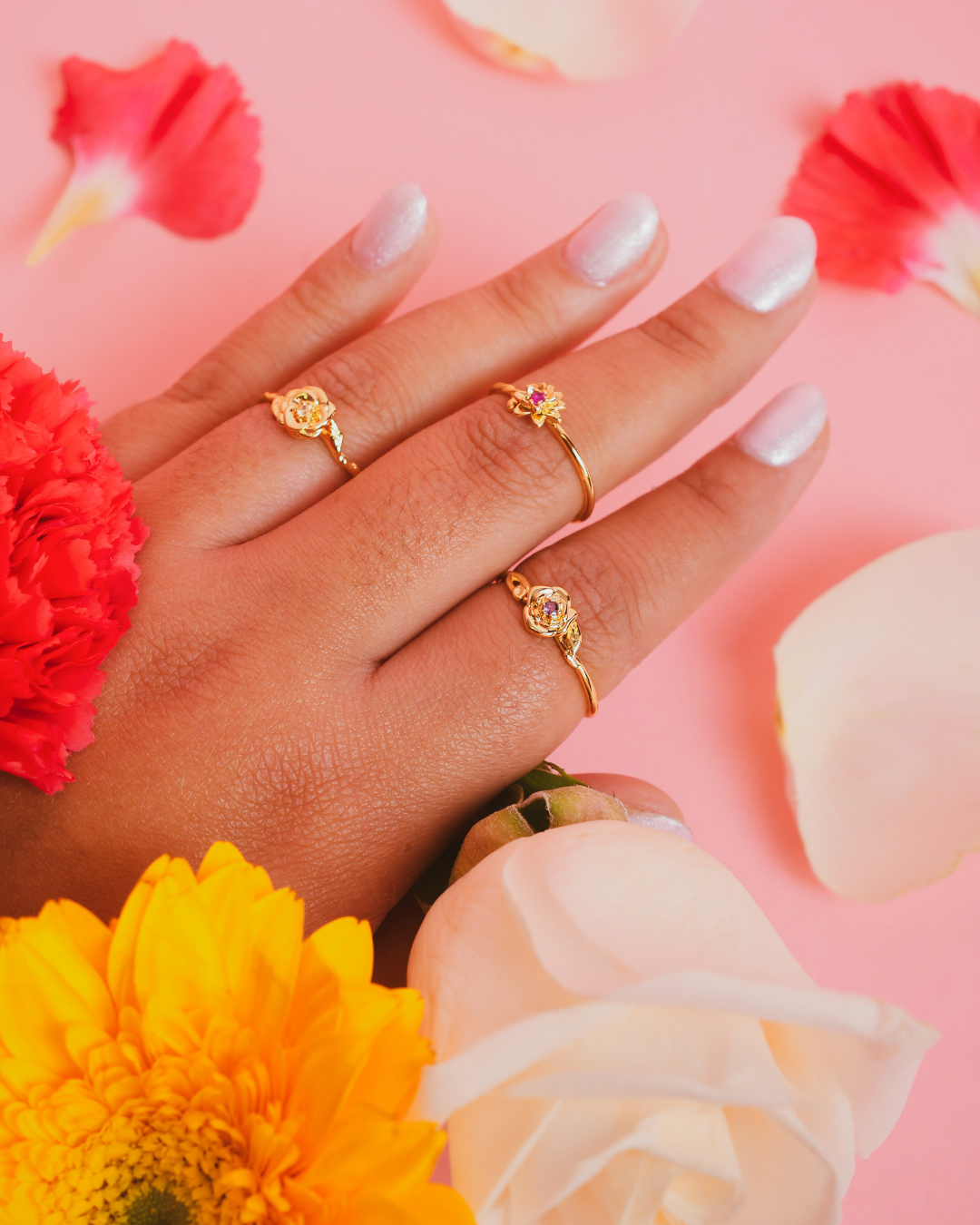 Flower Month Rings