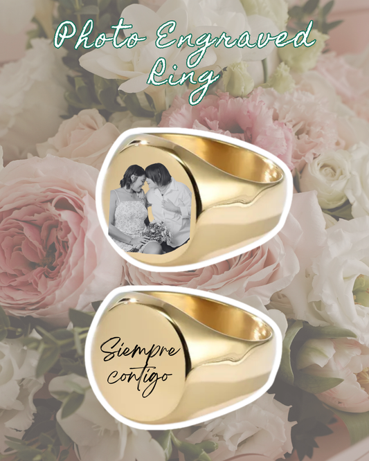 Photo Engraved Ring