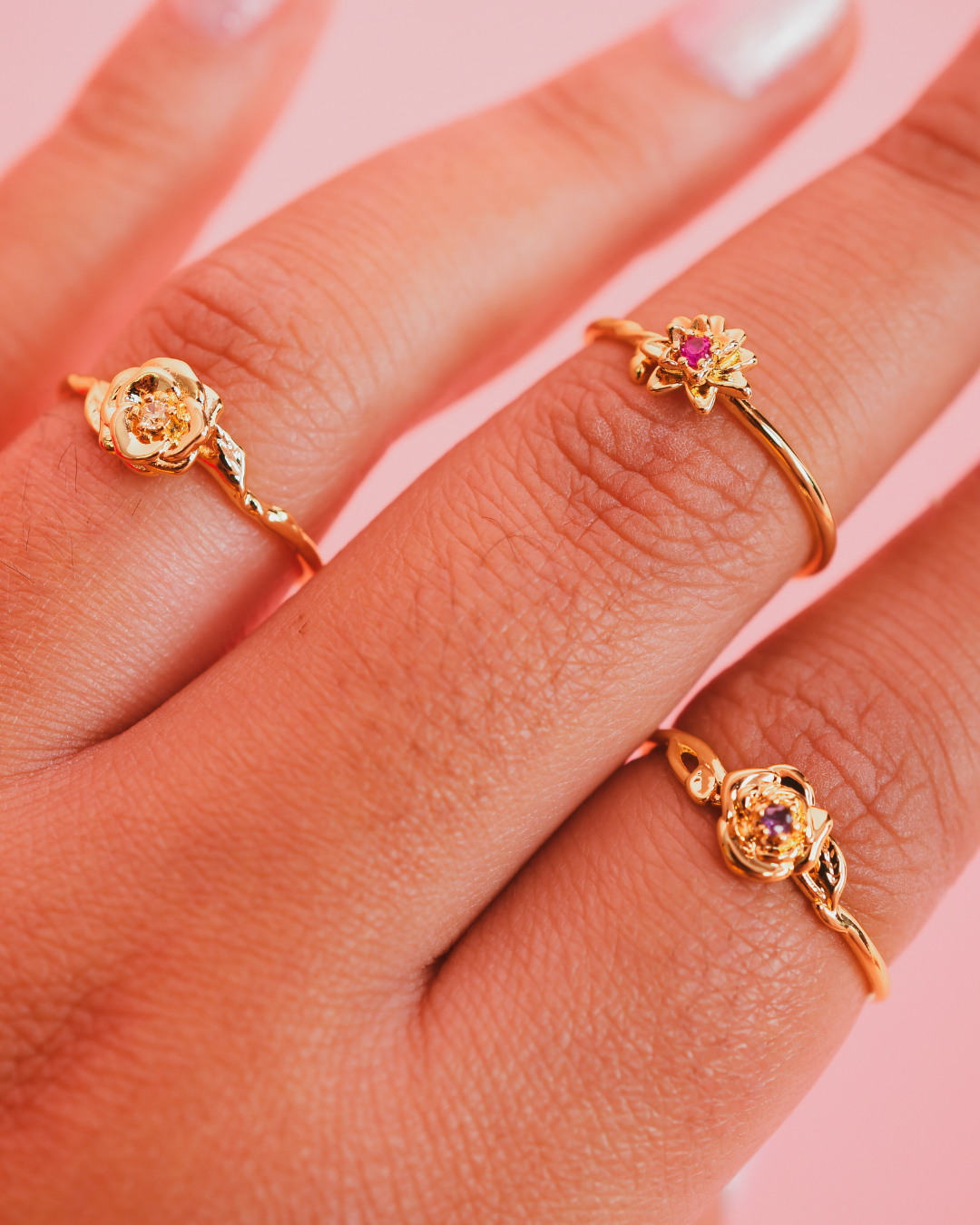 Flower Month Rings