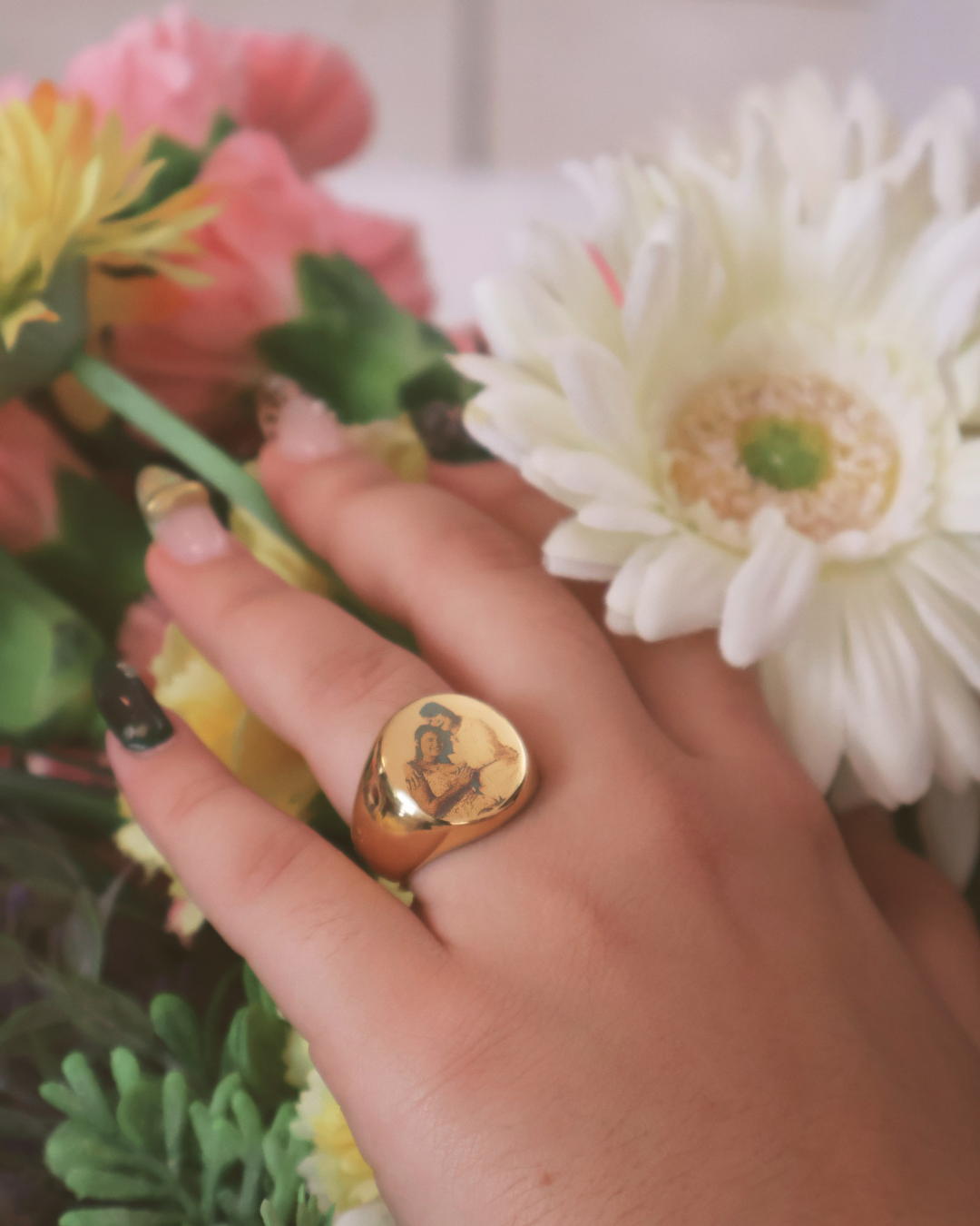 Photo Engraved Ring