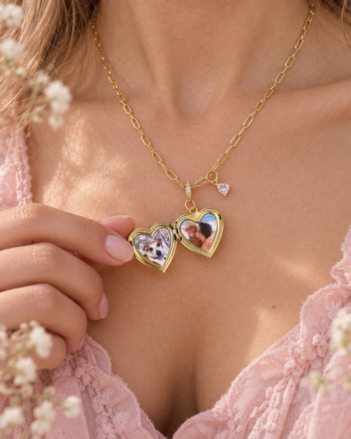 Pearl Photo Necklace