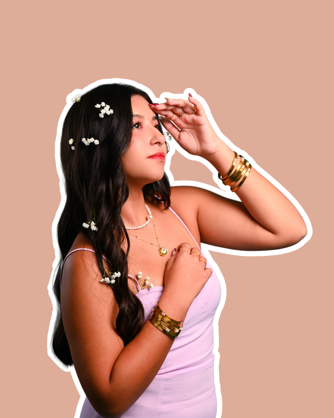 GOLD Cuff Bracelet-PESONALIZADA