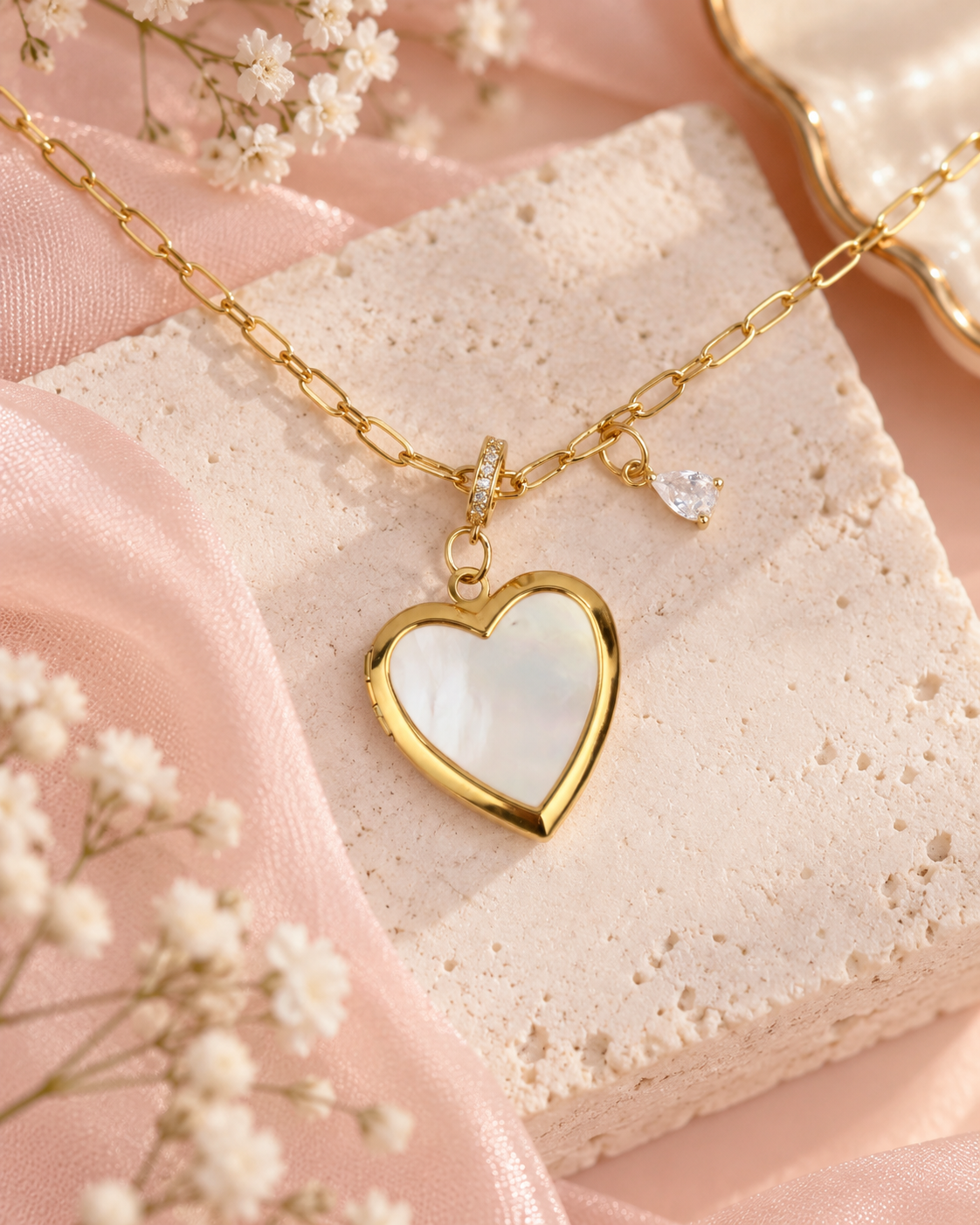 Pearl Photo Necklace