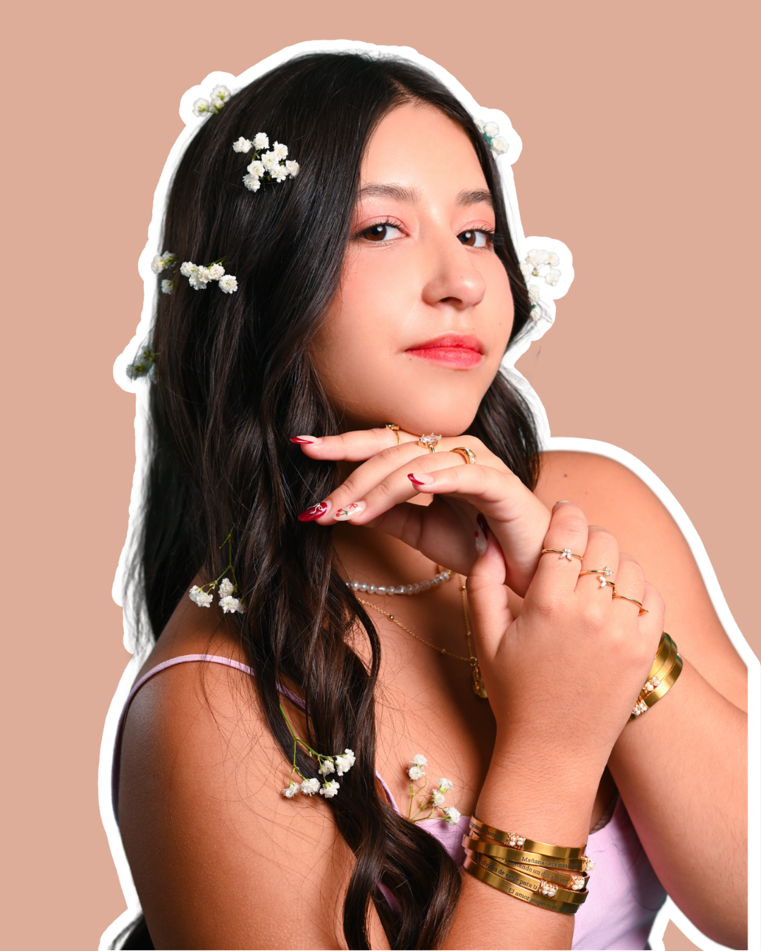 GOLD Cuff Bracelet-PESONALIZADA