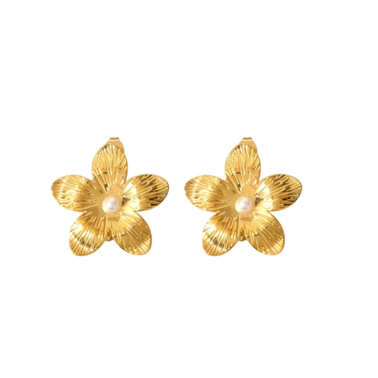 GOLDEN FLOWER EARRINGS