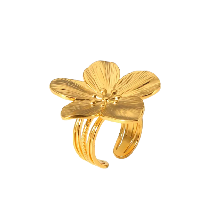 Golden Flower Ring