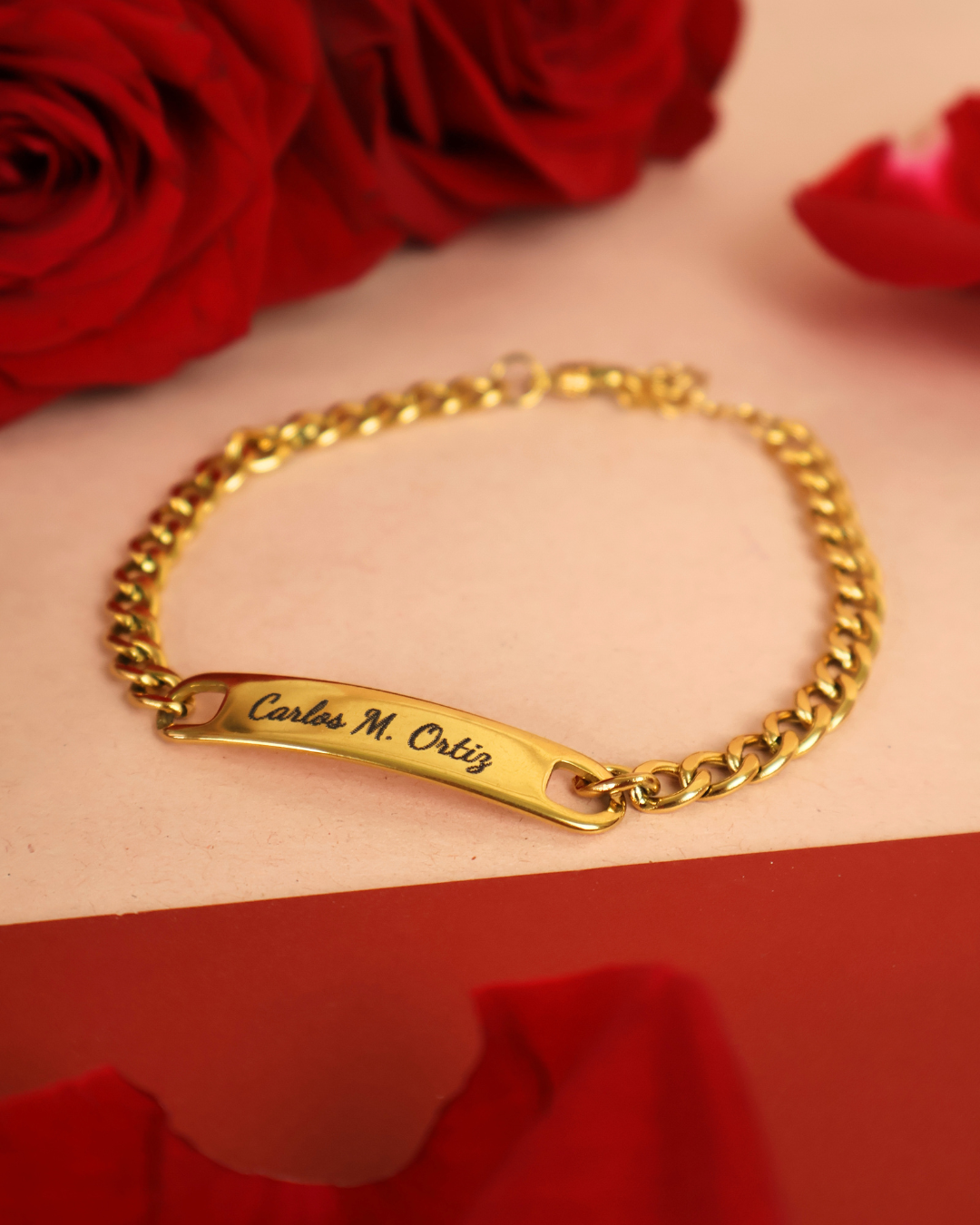 Men engraved Bracelet