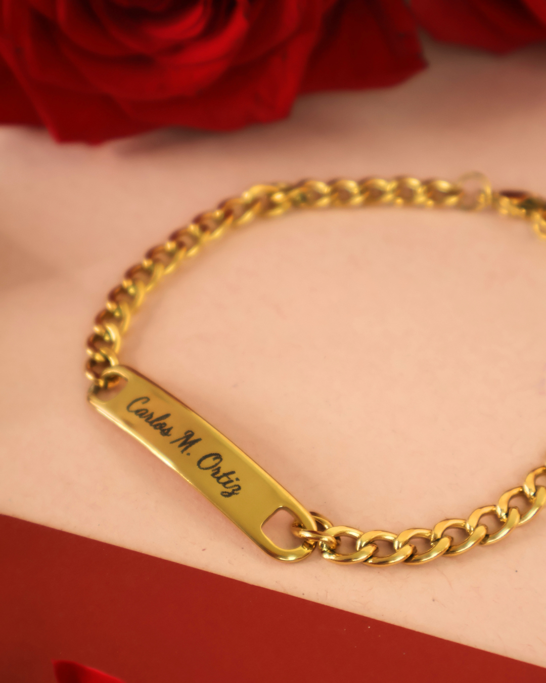 Men engraved Bracelet