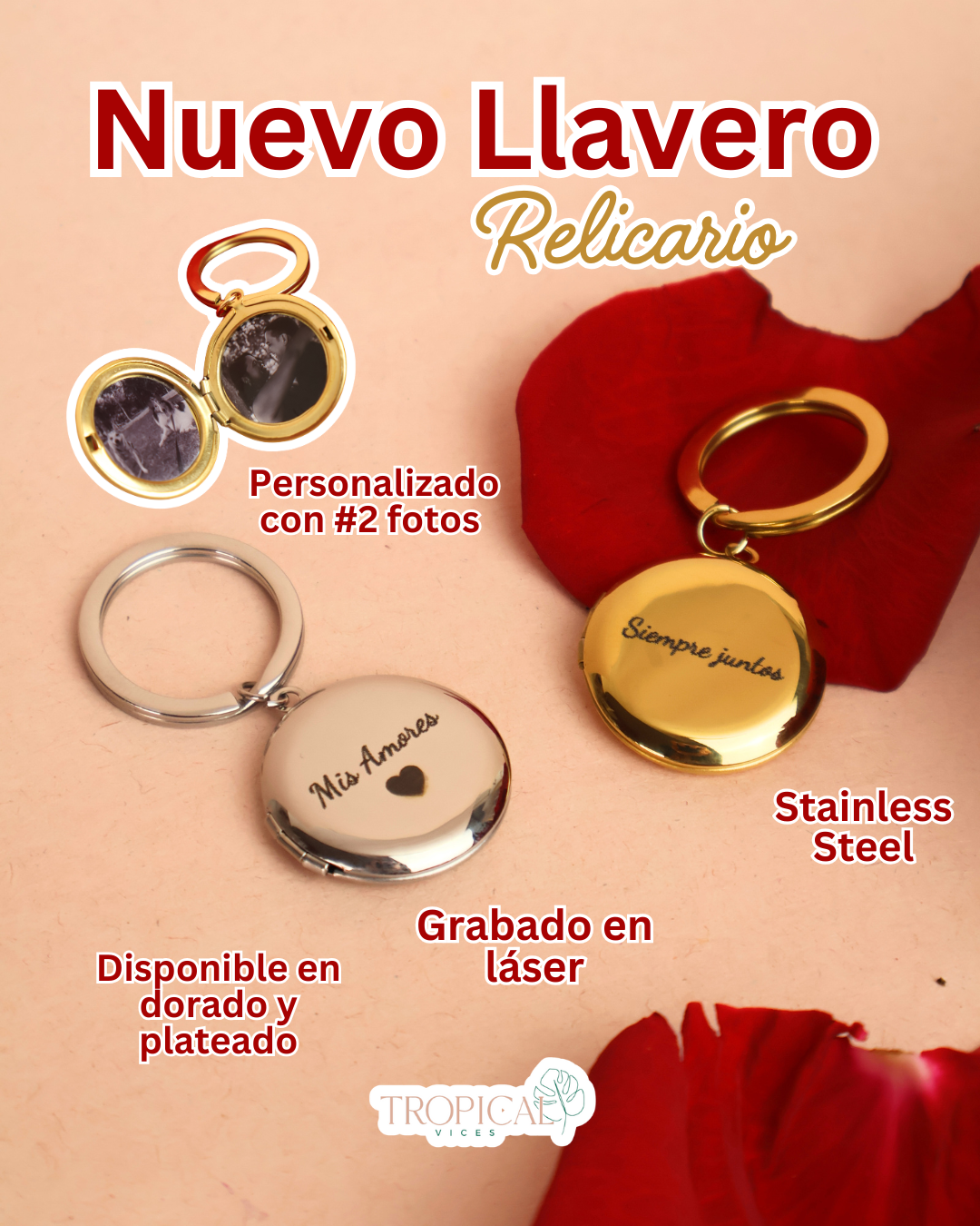 Llavero Relicario (Redondo)