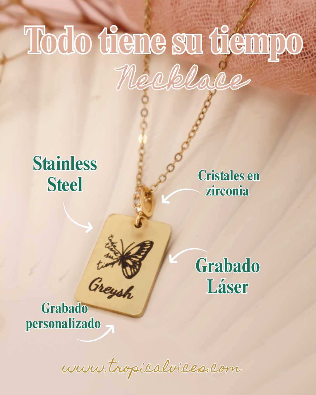 Todo tiene su tiempo Necklace