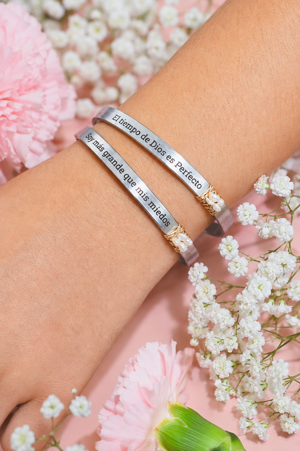 SILVER Cuff Bracelet- PERSONALIZADA
