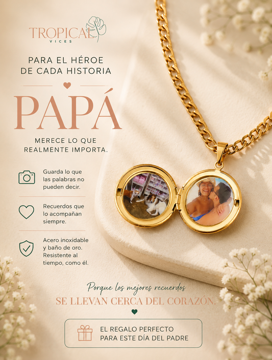 Men Photo Necklace