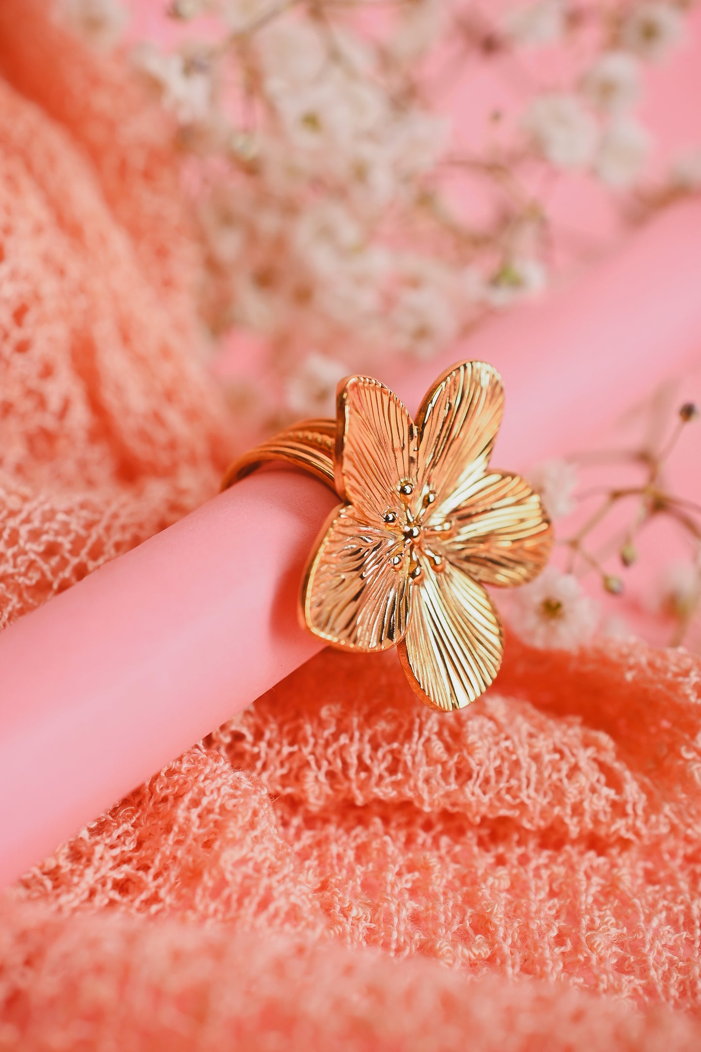 Golden Flower Ring