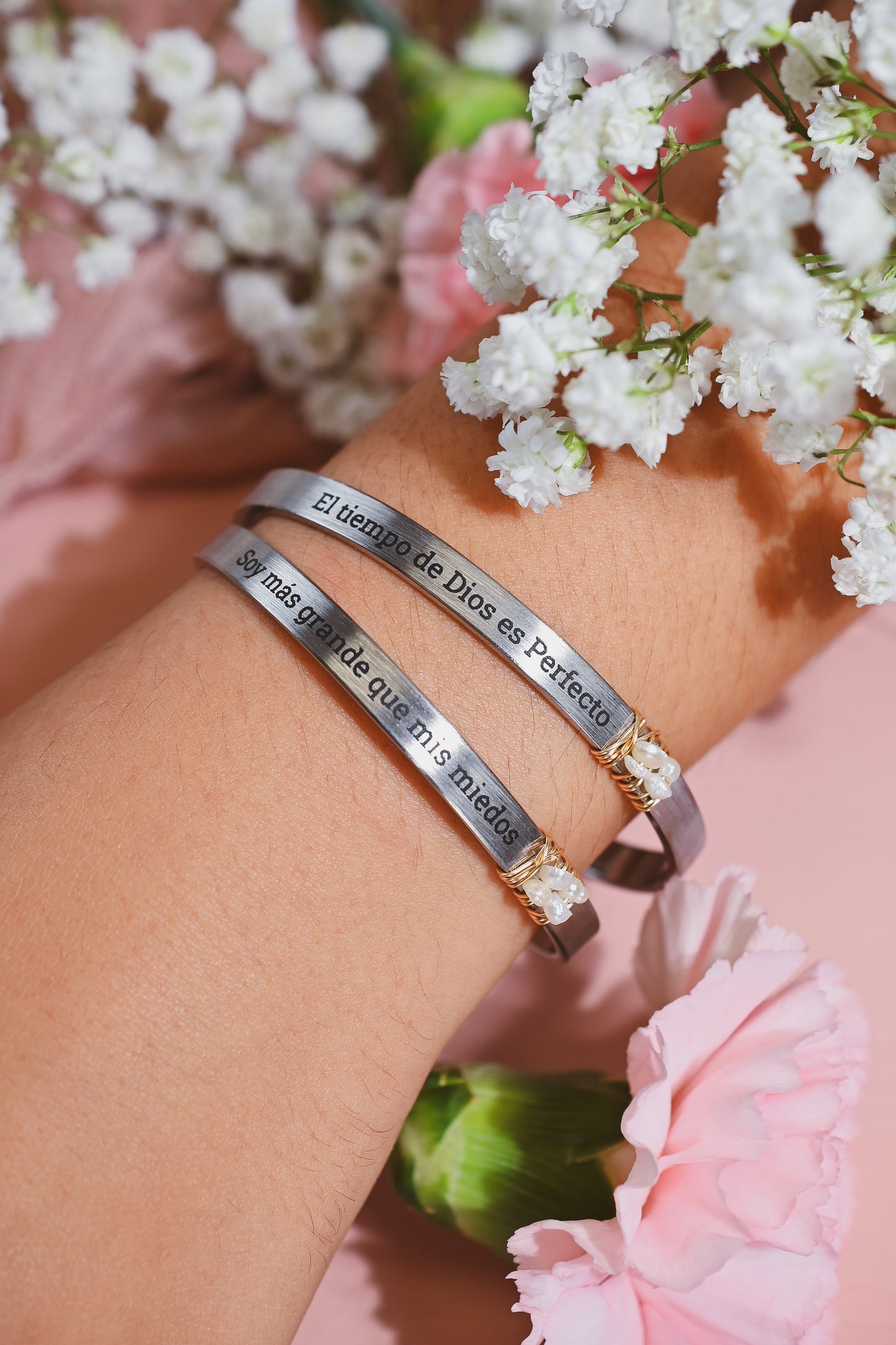 SILVER Cuff Bracelet- PERSONALIZADA