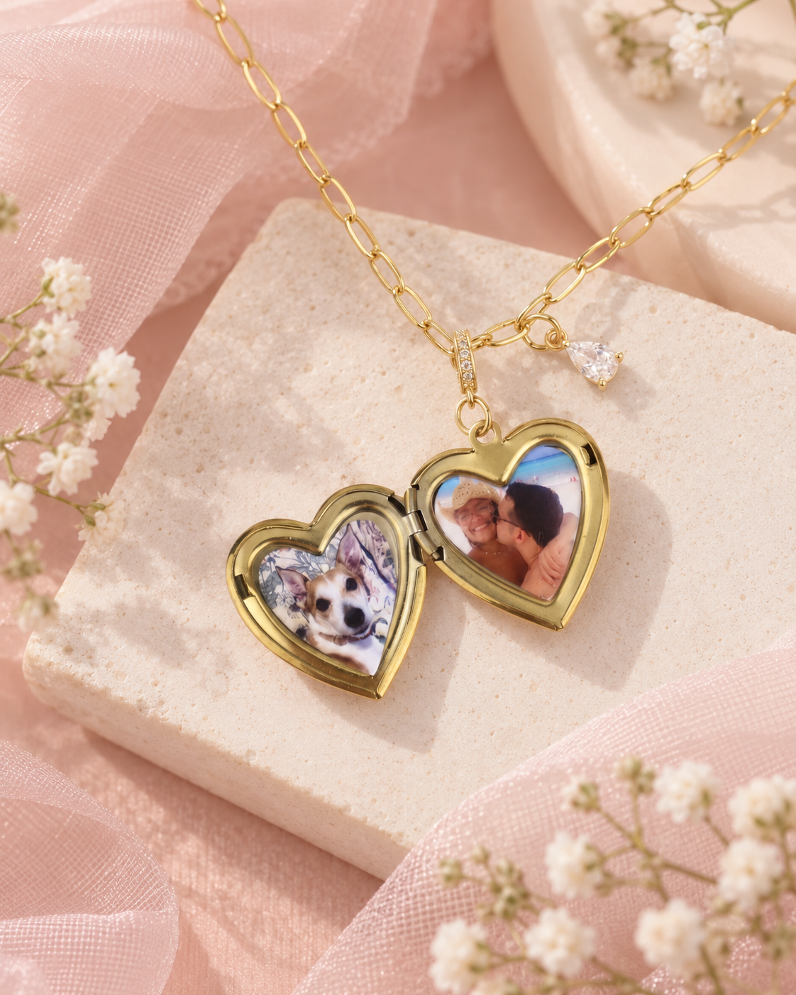 Pearl Photo Necklace